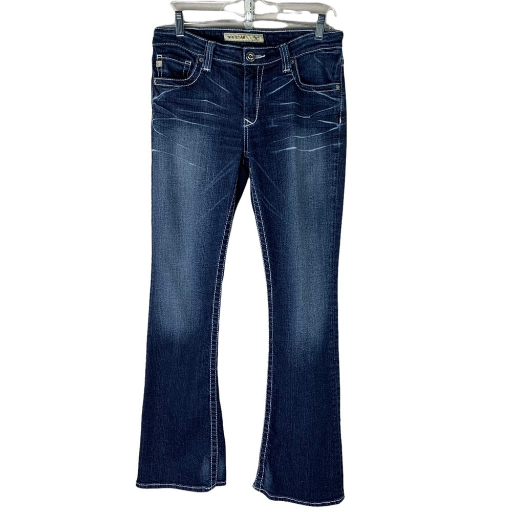 Women’s Big Star Hazel Curvy Fit Bootcut Jeans Size 29 Regular Factory Fade Jean